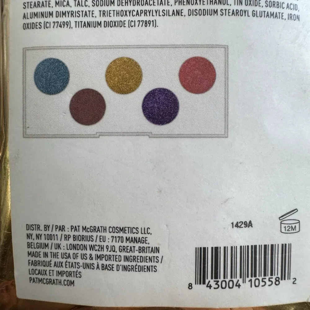 Pat McGrath Labs Eye Ecstasy Submersive Palette Eyeshadow Bright Colors Blue NIP